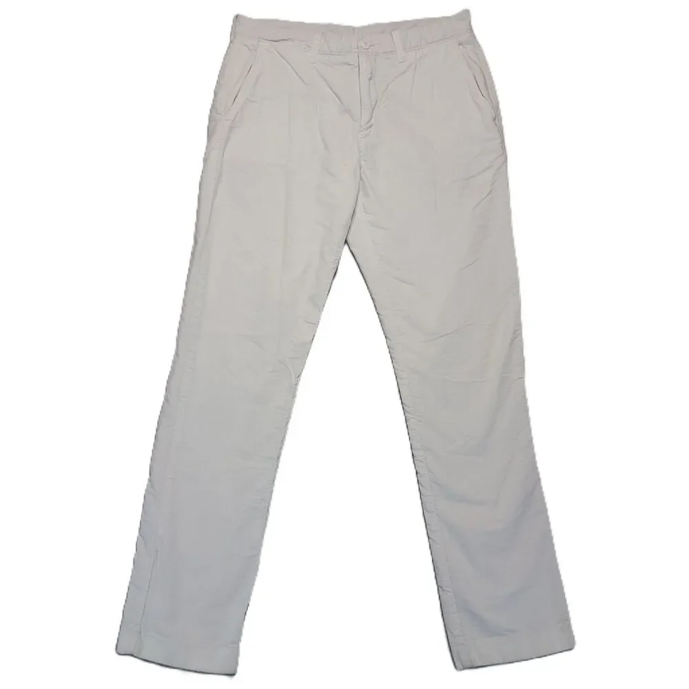 J. Crew 770 Jeans Mens 32x32 Straight Leg White Denim Cotton